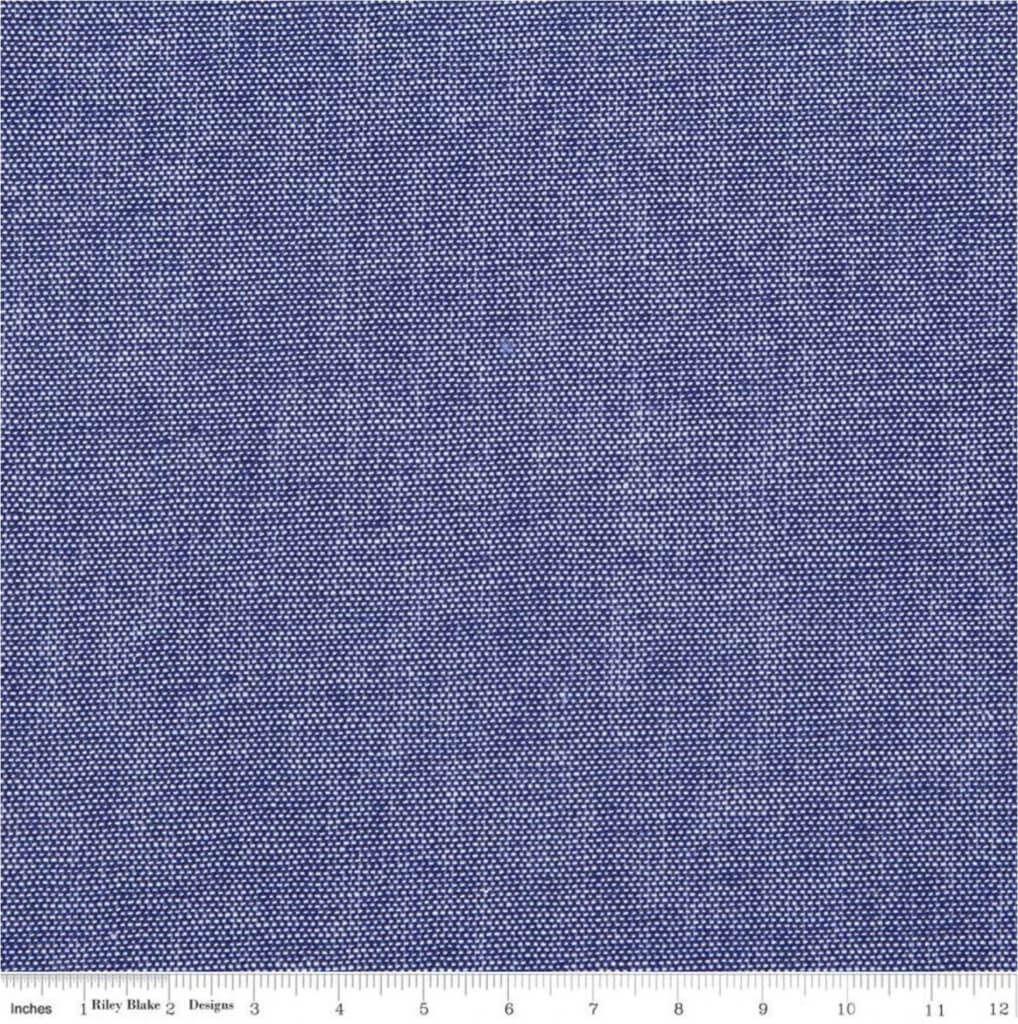 Chambray Indigo Fabric Available at Nancy Zieman Productions at ShopNZP.com