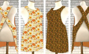 Mary Mulari Apron Sewing Patterns available at Nancy Zieman Productions at ShopNZP.com 1000 x 550