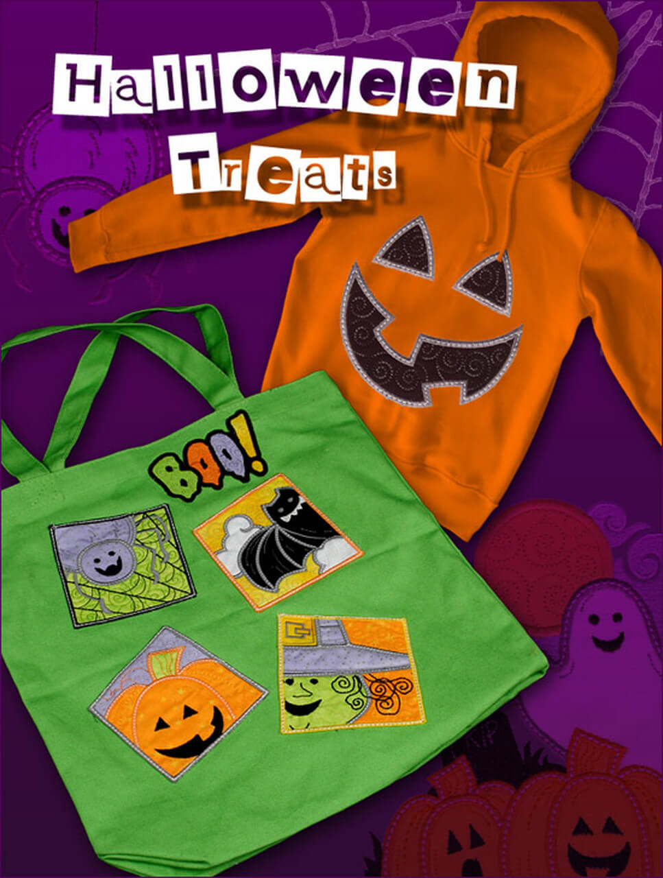 Halloween Treats Embroidery Design Collection OESD 12357 available at Nancy Zieman Productions at ShopNZP.com 01