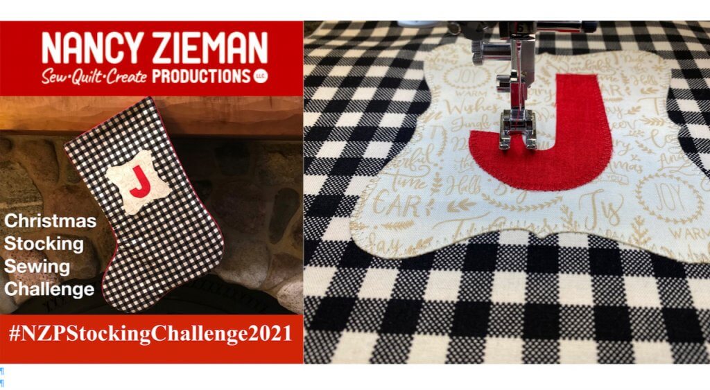 Nancy Zieman Productions 2021 Christmas Stocking Sewing Challenge Badge