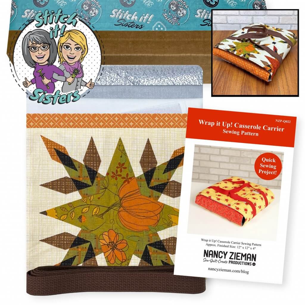 NEW! Wrap it Up! Casserole Carrier Sewing Project Bundle Box Now Available at Nancy Zieman Productions at ShopNZP.com
