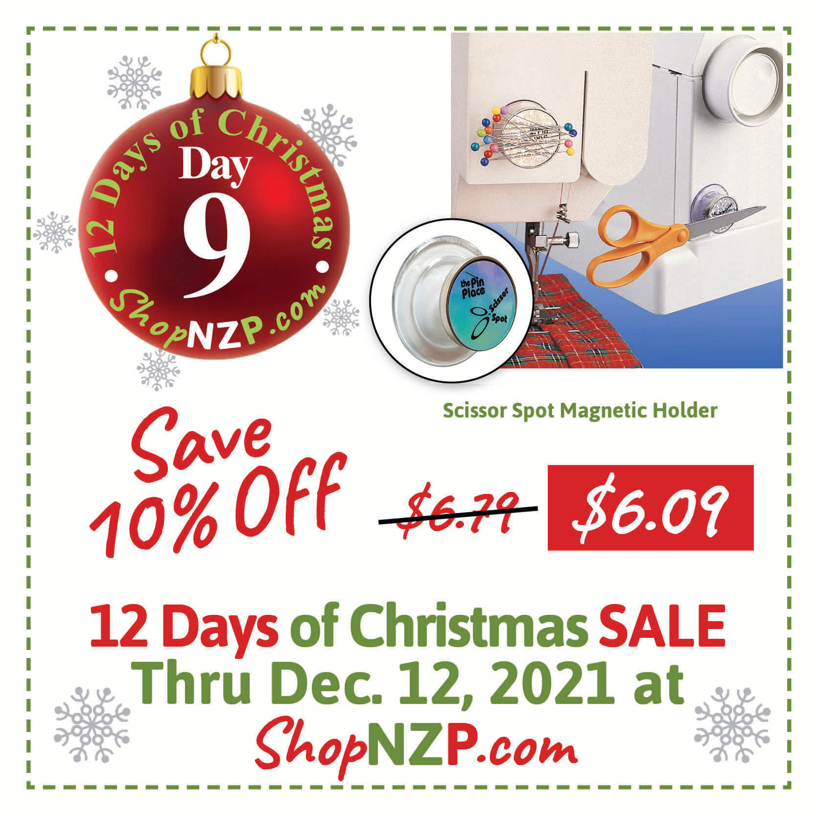 Shop our 12 Days of Christmas Sale at Nancy Zieman Productions at ShopNZP.com Sale Dec 1-12