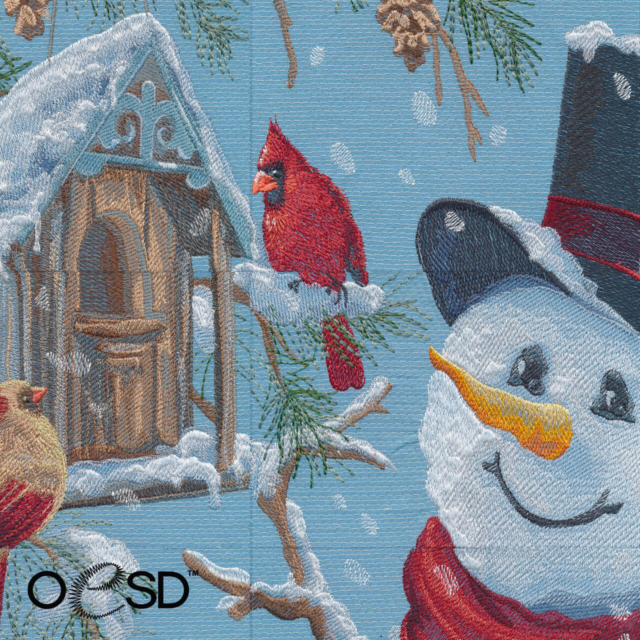 OESD's #80327 Happy Snowman Embroidery Design Collection available at Nancy Zieman Productions at ShopNZP.com
