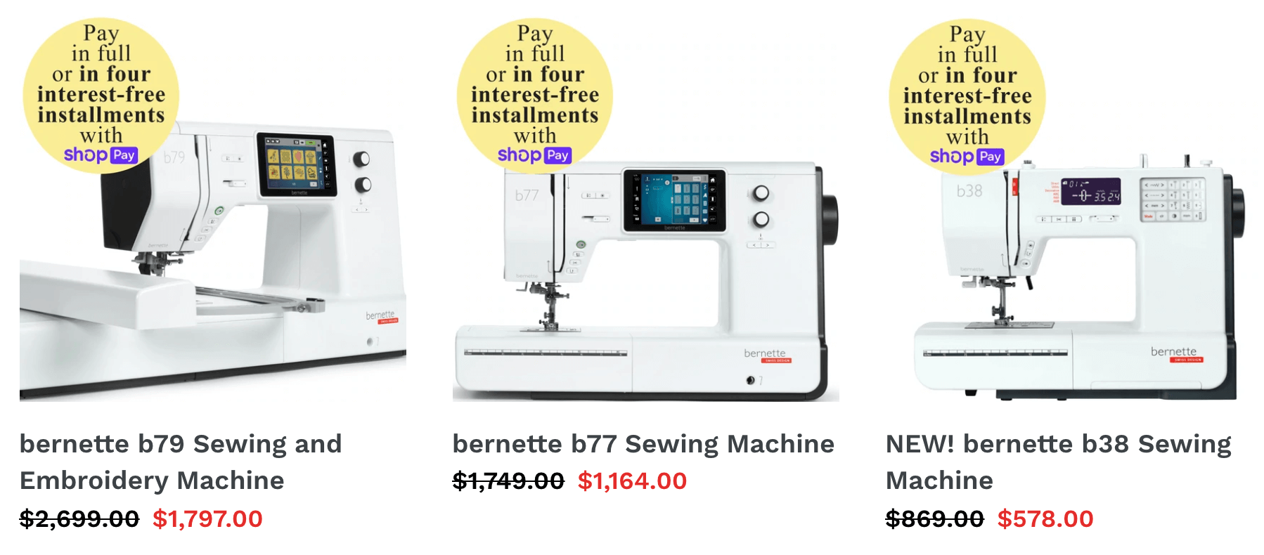 Buy Quality bernette Sewing Machines online at Nancy Zieman Productions at ShopNZP.com