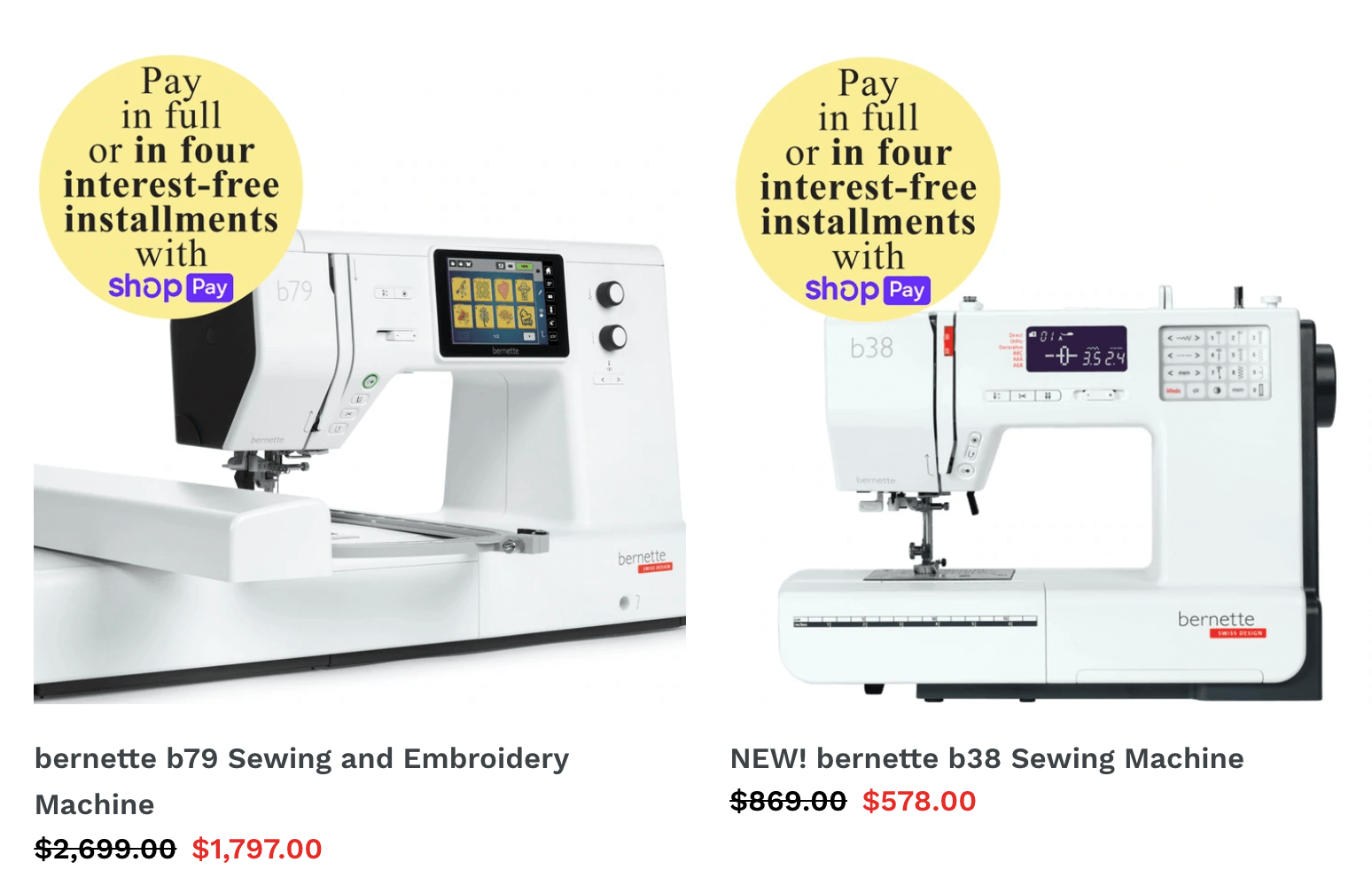 Shop bernette sewing machines on SALE at Great Prices at Nancy Zieman Productions at ShopNZP.com