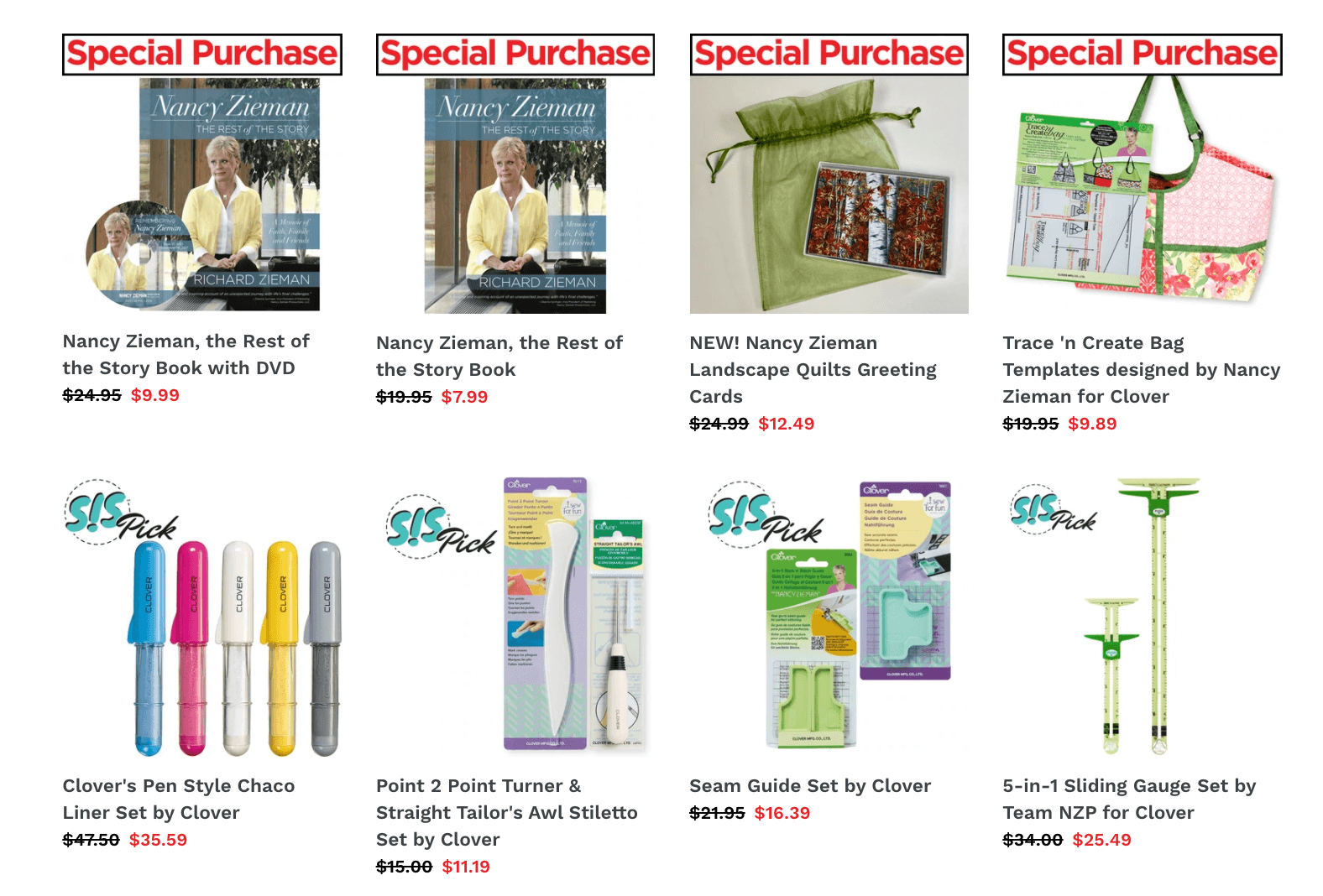 Shop the Semi Annual Clearance and Stock Up Sale at Nancy Zieman Productions at ShopNZP.com 7.12.19 AM