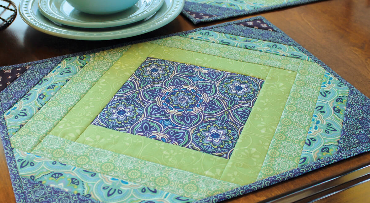 Quilt As You Go Table Runner Designs by June Tailor Available at Nancy Zieman Productions at ShopNZP.com