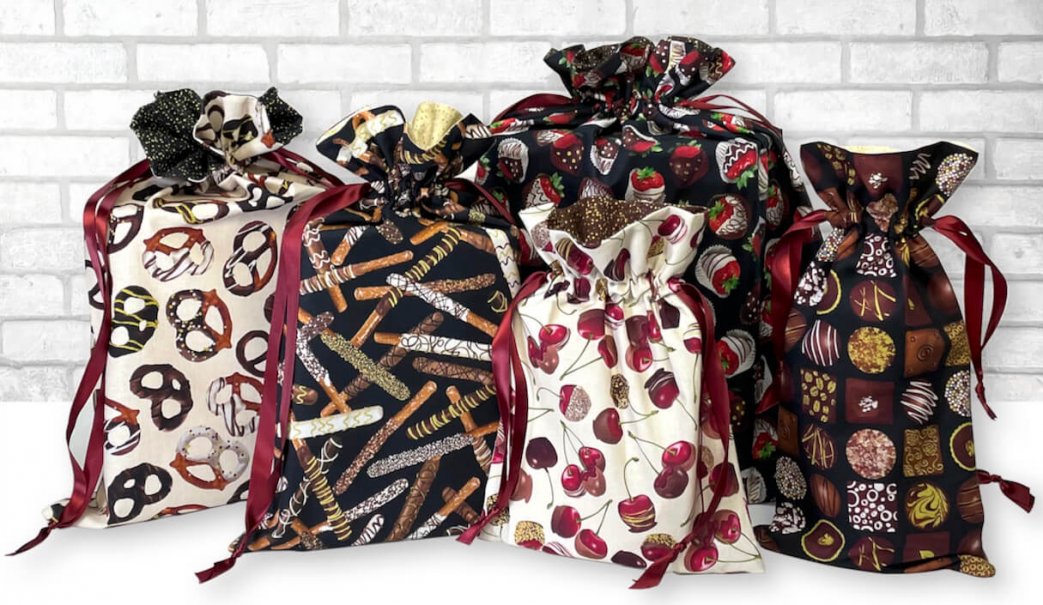 Sew-in-a-Cinch Gift Bag Sewing Tutorial by the Stitch it! Sisters at The Nancy Zieman Productions Blog