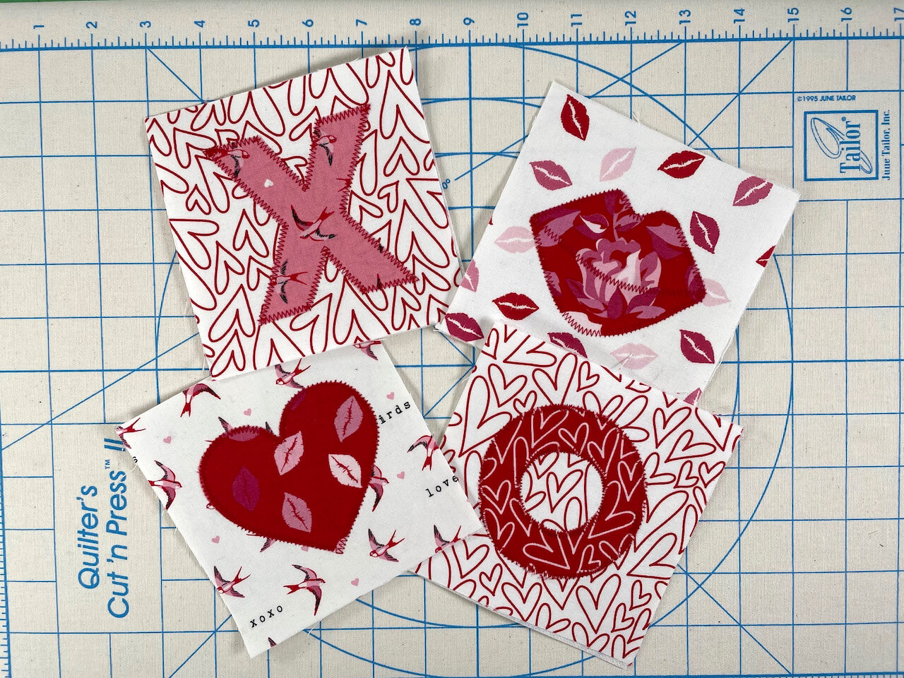 Valentine's Day Palette Coasters Sewing Tutorial at the Nancy Zieman Productions Blog