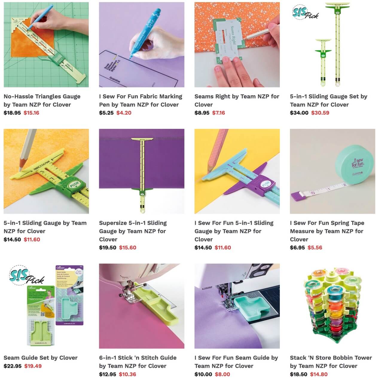 Save 20% off all Clover Products through May 31 at Nancy Zieman Productions at ShopNZP.com