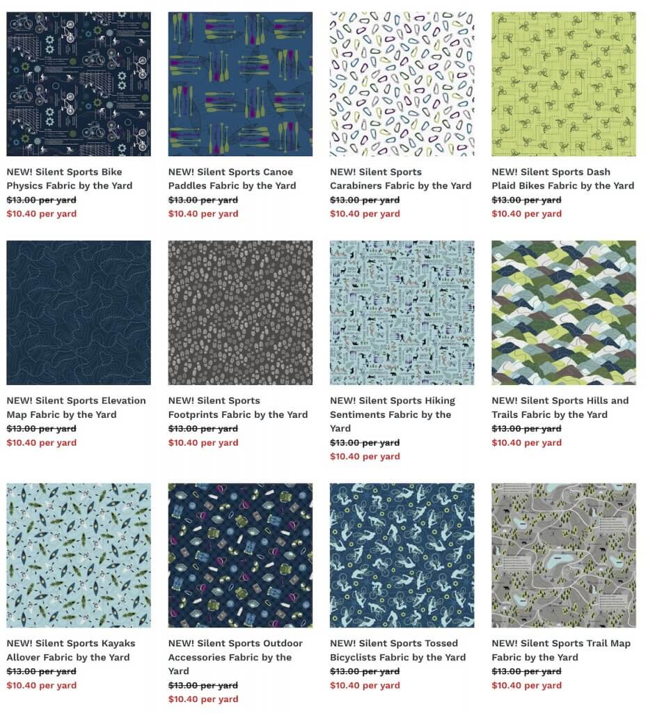 NEW Silent Sports Fabrics by Judy Gauthier now Available at Nancy Zieman Productions at ShopNZP.com