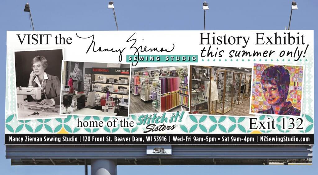 Nancy Had A Notion History Exhibit at The Nancy Zieman Sewing Studio Store in Beaver Dam Wisconsin