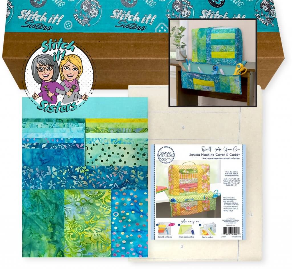 NEW! Quilt As You Go Sewing Machine Cover & Caddy Bundle Box Available at Nancy Zieman Productions at ShopNZP.com