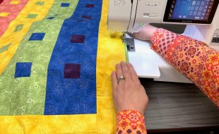 Quilt To Give at The Great Wisconsin Quilt Show sponsored by bernette sewing machines