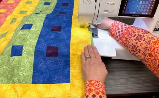 Quilt To Give at The Great Wisconsin Quilt Show sponsored by bernette sewing machines