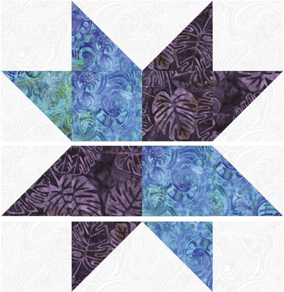 September 2022 NZP Block of the Month: 4-Patch Sawtooth Quilt Block
