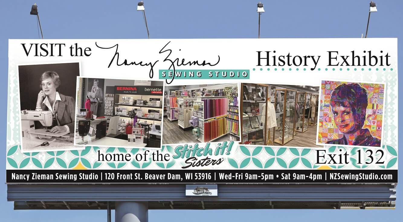 Nancy Zieman Sewing Studio Billboard 09 22 22 da History