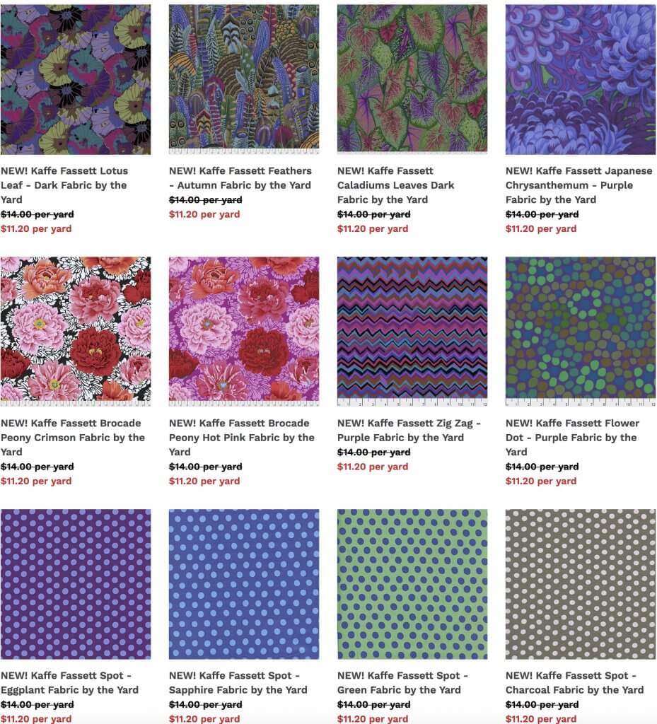 NEW! Kaffe Fassett Fabric Line Now Available at Nancy Zieman Productions at ShopNZP.com
