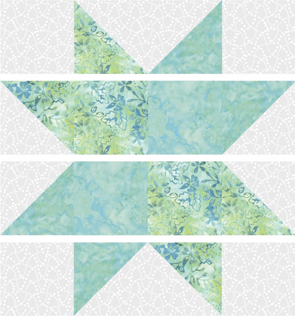 October 2022 NZP Block of the Month: 4-Patch Sawtooth Quilt Block