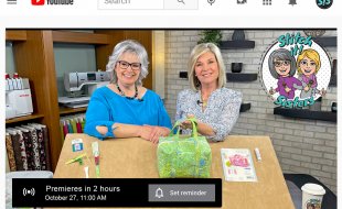 Watch Party 2 HOURS NEW Quilt As You Go Insulated Lunch Box by the Stitch it Sisters with guest Jill Repp at Nancy Zieman Productions 1