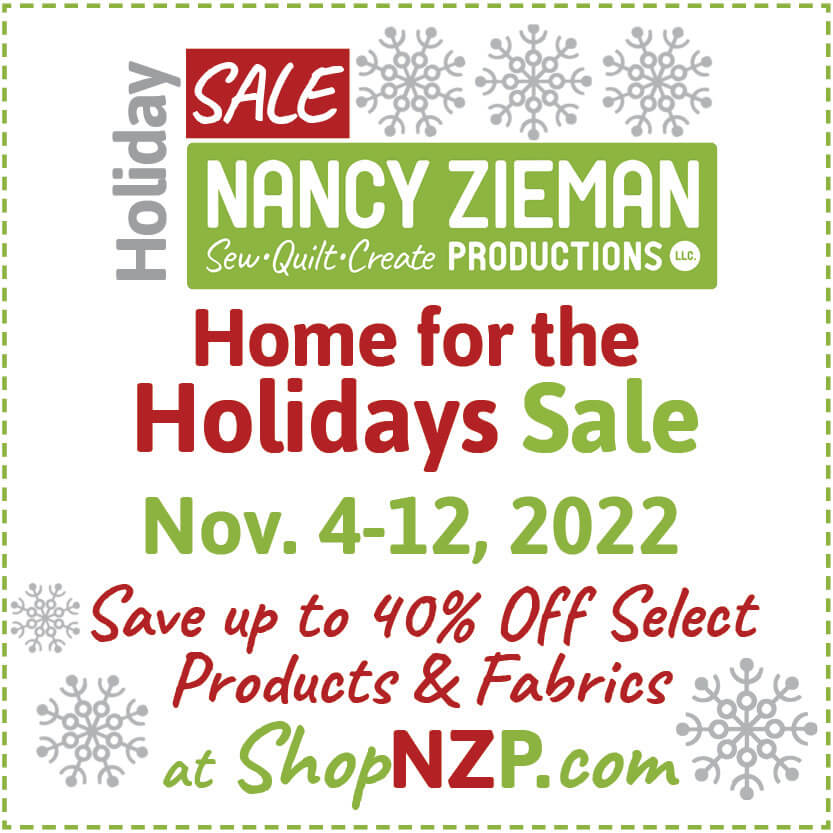 Home for the Holidays Sale Nov 4 22 2022 at Nancy Zieman Productions at ShopNZP