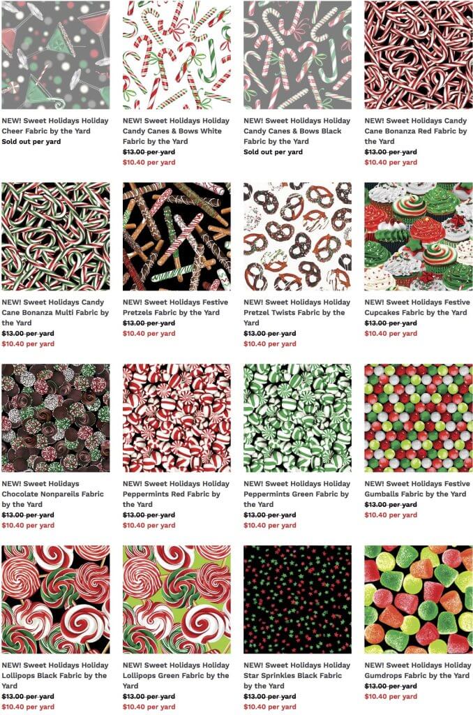 Christmas Fabric Available at Nancy Zieman Productions at ShopNZP.com