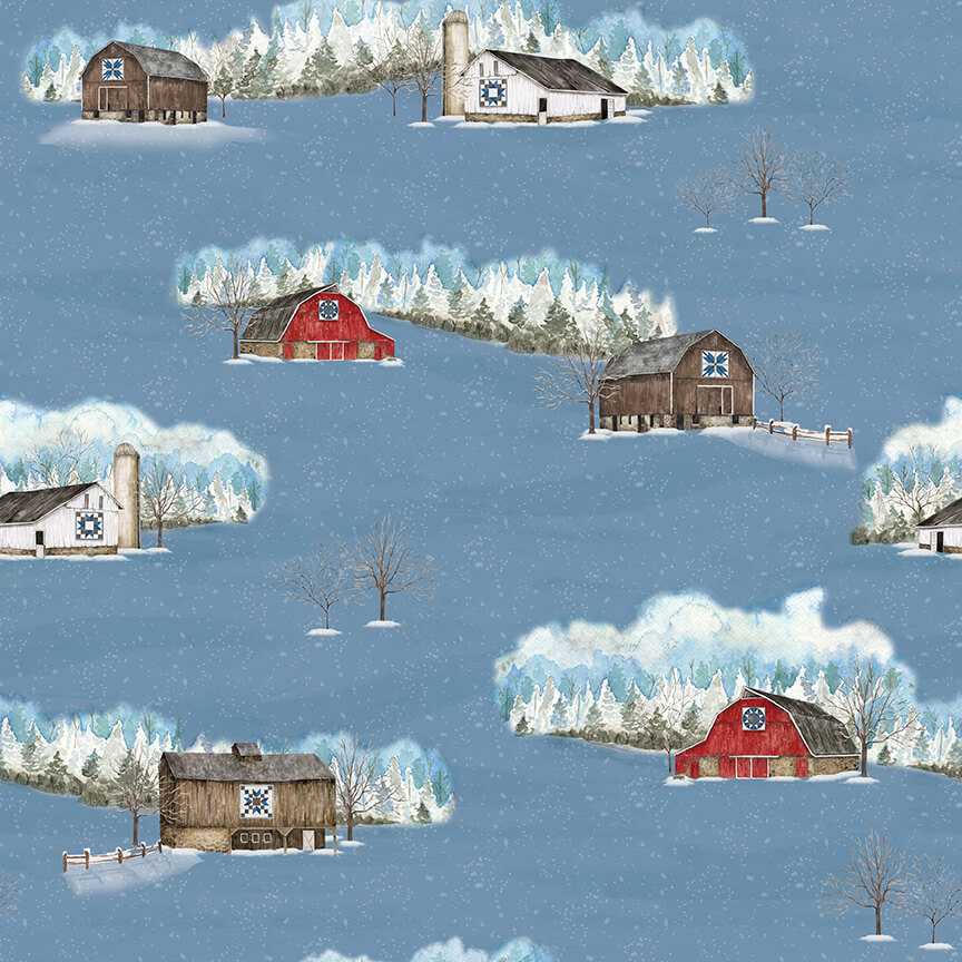 NEW! Winter Barn Quilts Fabric Collection Now Available at Nancy Zieman Productions at ShopNZP.com