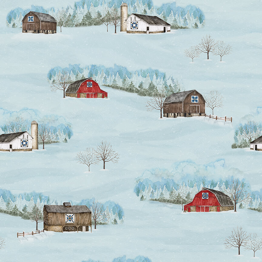 NEW! Winter Barn Quilts Fabric Collection Now Available at Nancy Zieman Productions at ShopNZP.com