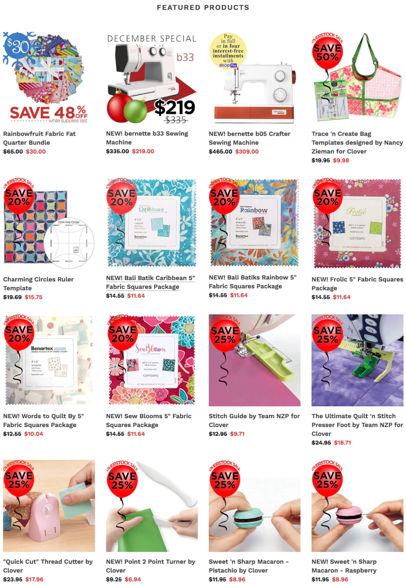 Nancy Zieman Productions Semi-Annual Clearance and Stock Up SALE at ShopNZP.com