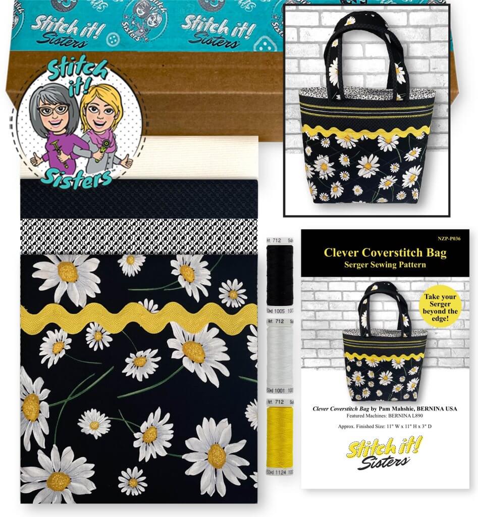 Clever Coverstitch Bag Bundle Bag Pattern Available at Nancy Zieman Productions at ShopNZP.com