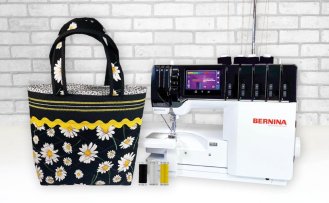 As Seen on Stitch it! Sisters NEW! Clever Coverstitch Serger Bag Sewing Pattern by Pam Mahshie available at Nancy Zieman Productions at ShopNZP.com