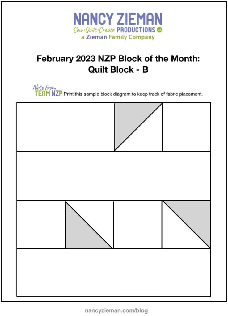 February 2023 NZP Block of the Month Planners