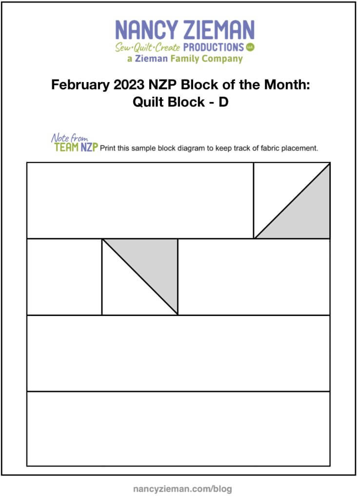 February 2023 NZP Block of the Month Planners