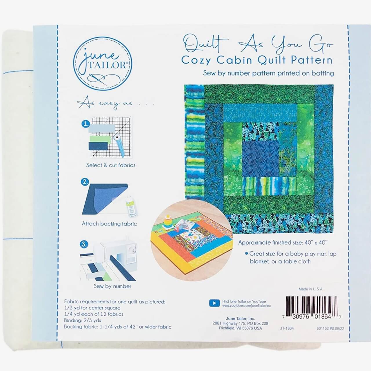 NEW! June Tailor Quilt As You Go Designs Now Available at Nancy Zieman Productions at ShopNZP.com