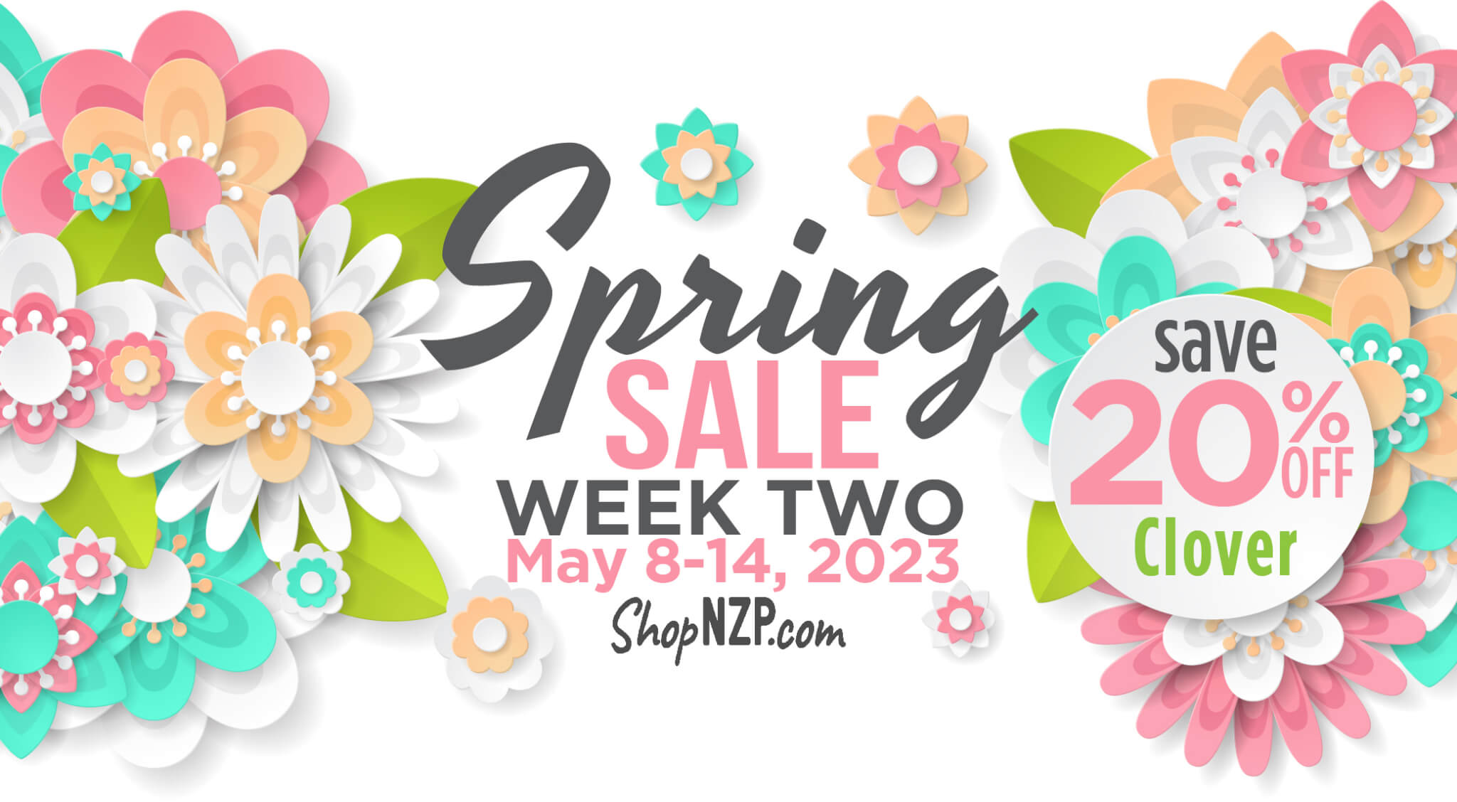 NZP Spring Sale Week 2 Save 20% off Clover at ShopNZP.com 