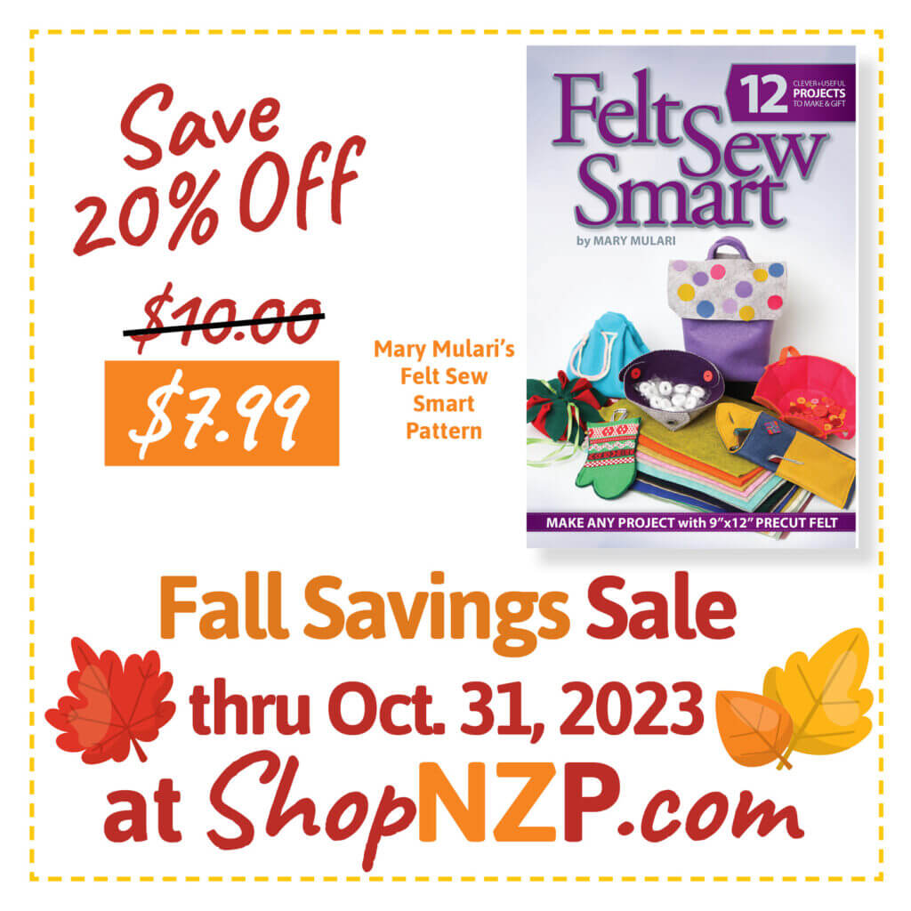 Achetez nos soldes d'automne jusqu'au 31 octobre 2023 chez Nancy Zieman Productions sur ShopNZP.com et en magasin au Nancy Zieman Sewing Studio, au centre-ville de Beaver Dam WI !
