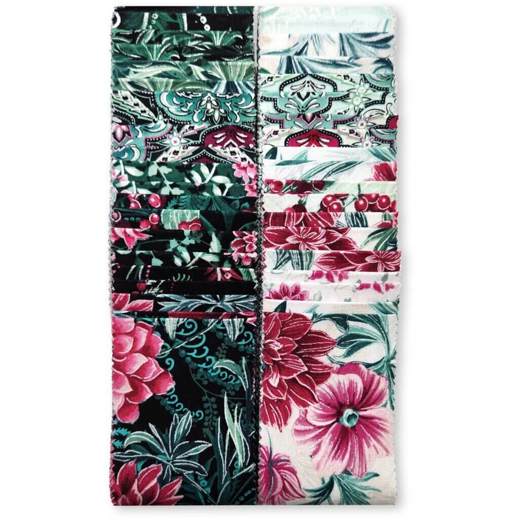 NEW! Winterberry Floral Fabric Collection Plus NEW! Mary Mulari's Winterberry Hipster Apron Kit