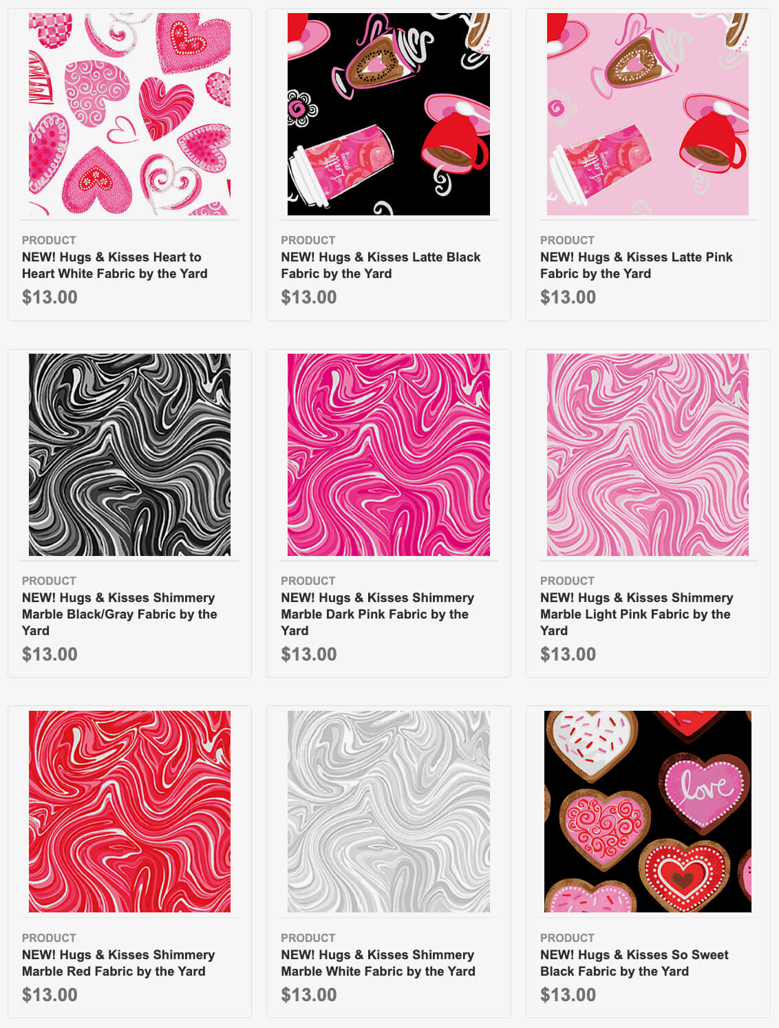 Valentines Day Fabric Available at Nancy Zieman Productions at ShopNZP.com