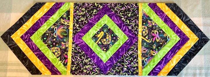 mardi gras quilt square