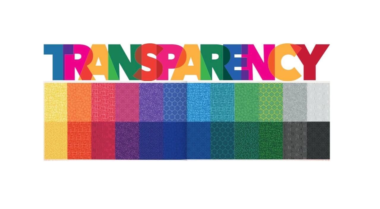 NEW! Transparency Fabric Collection by Modern Quilt Studio for Benartex Designer Fabrics Now Available at Nancy Zieman Productions at ShopNZP.com
