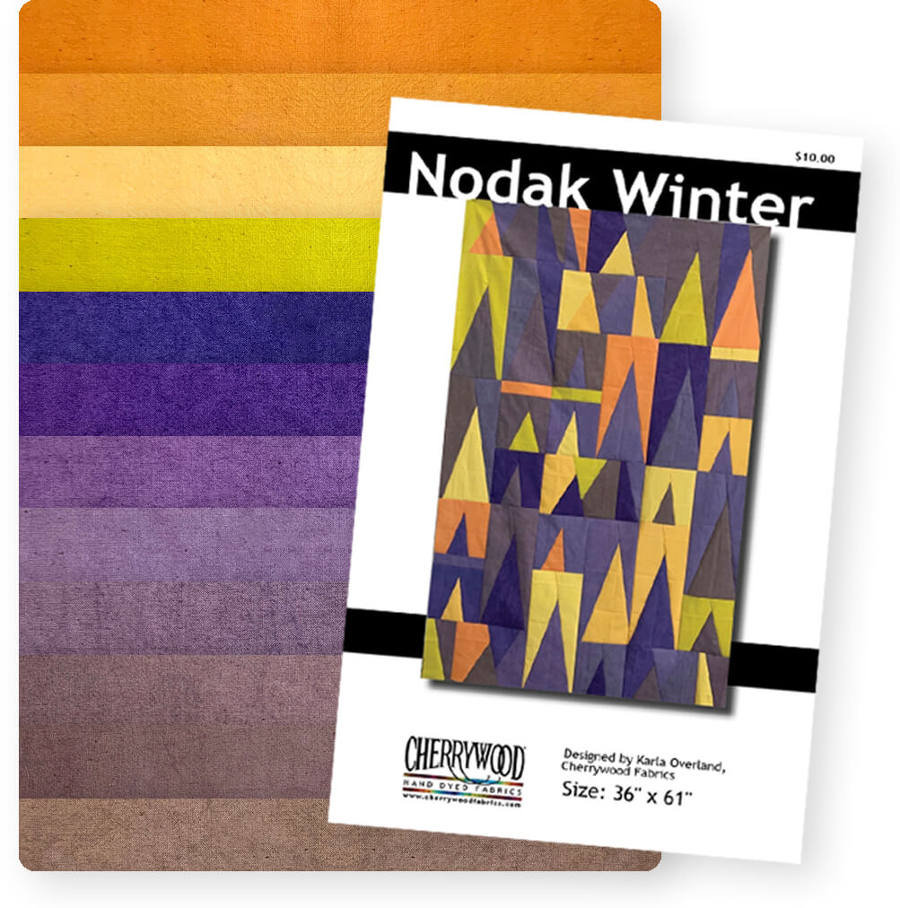 Introducing NoDak Winter Quilt from Cherrywood Fabrics available at ShopNZP.com from Nancy Zieman Productions.