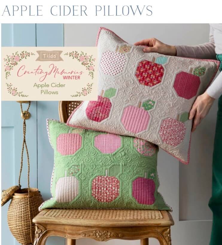 Tilda Creating Memories Apple Cider Pillows Free Pattern
