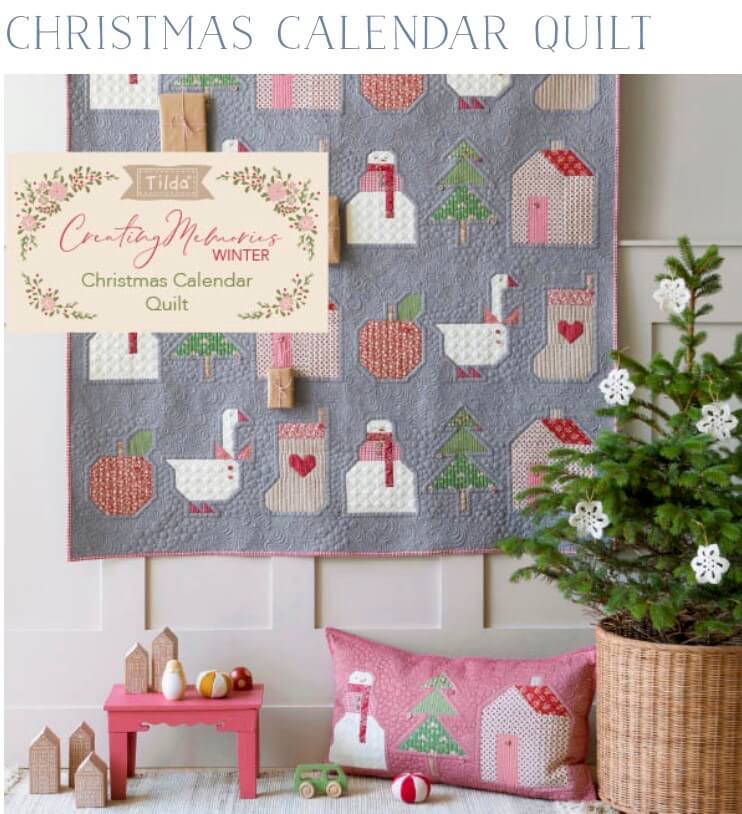 Tilda Creating Memories Christmas Calendar Quilt Free Pattern