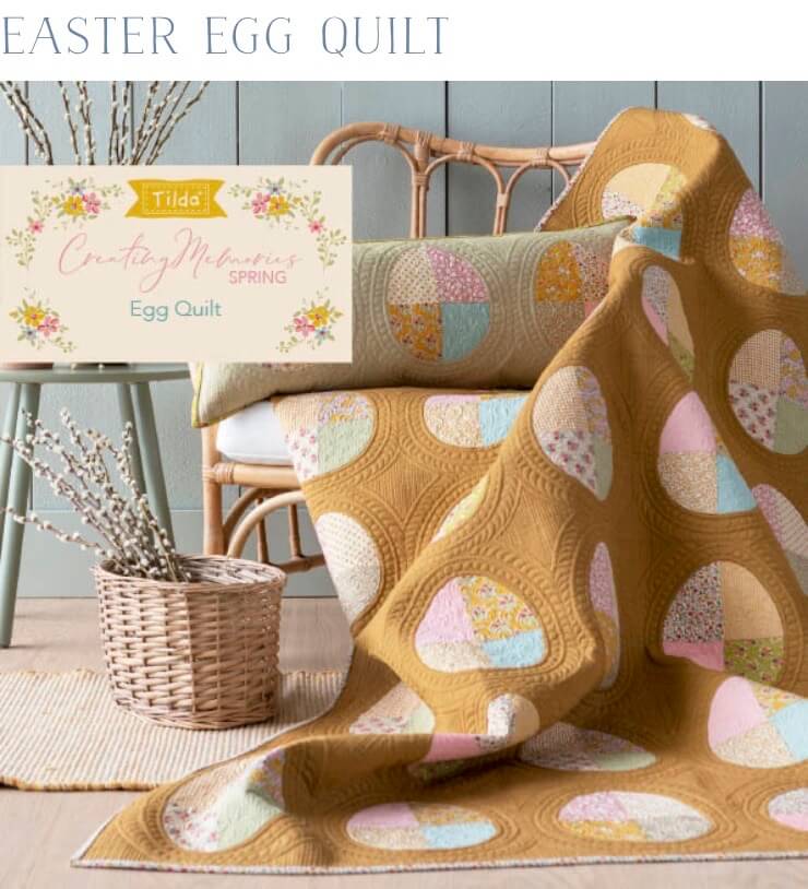 Tilda Creating Memories Easter Egg Quilt Free Pattern