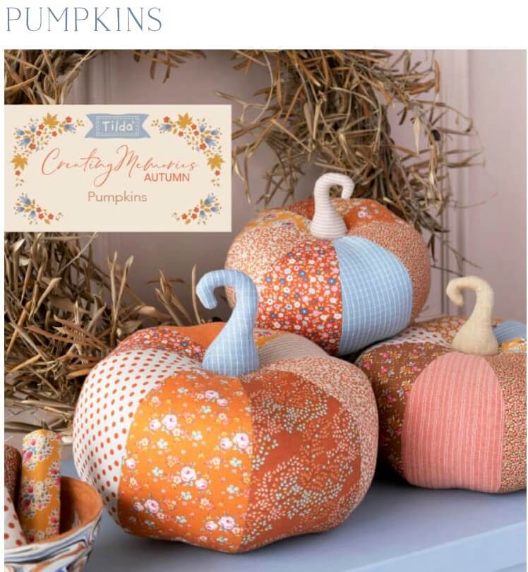 Tilda Creating Memories Pumpkins Free Pattern