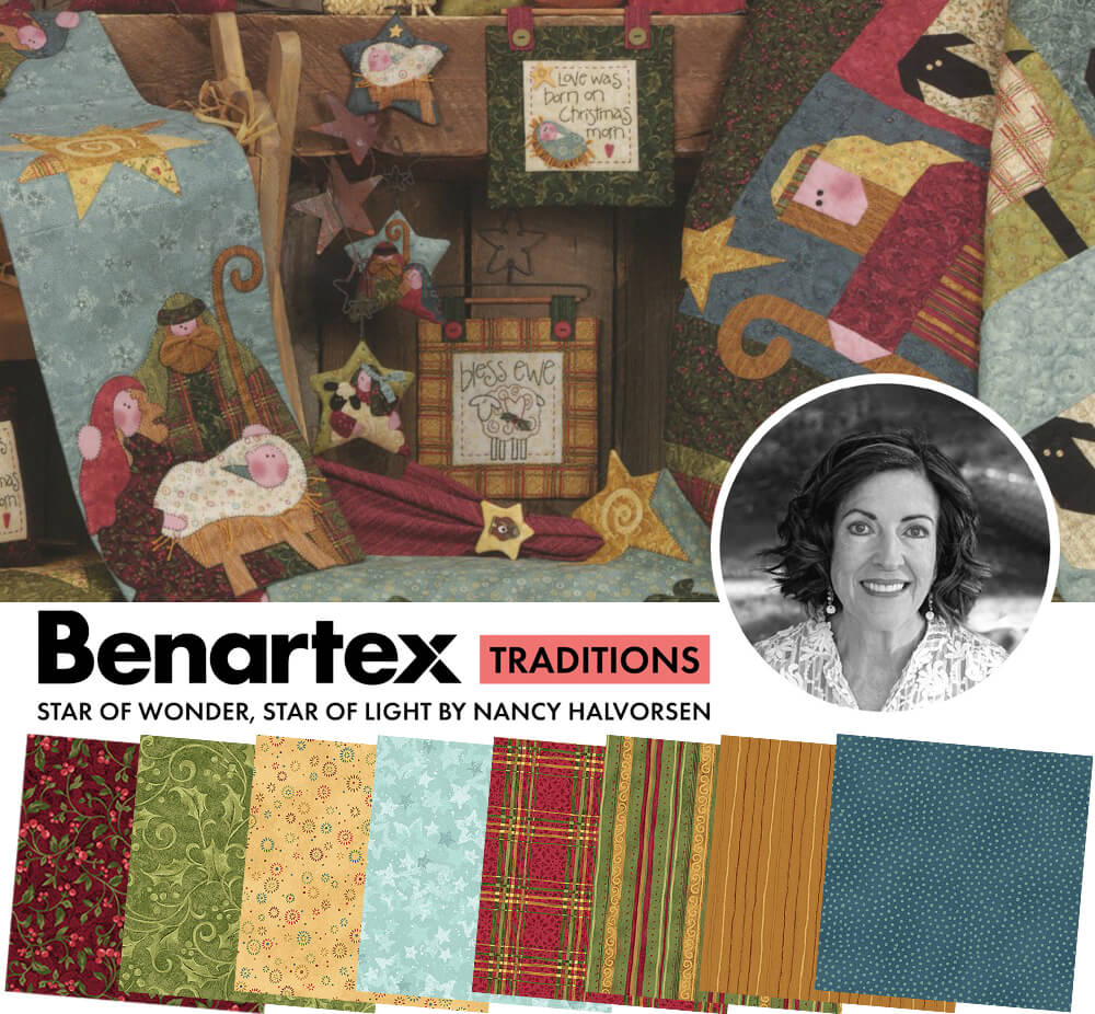 NEW! Star of Wonder, Star of Light Fabric Collection by Nancy Halvorsen at Nancy Zieman Productions at ShopNZP.com