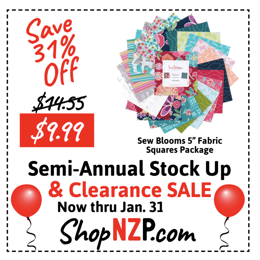 Semi-Annual Clearance and Stock Up Sale January 2025 at Nancy Zieman Productions at ShopNZP.com Semi-Annual Clearance and Stock Up Sale January 2025 at Nancy Zieman Productions at ShopNZP.com