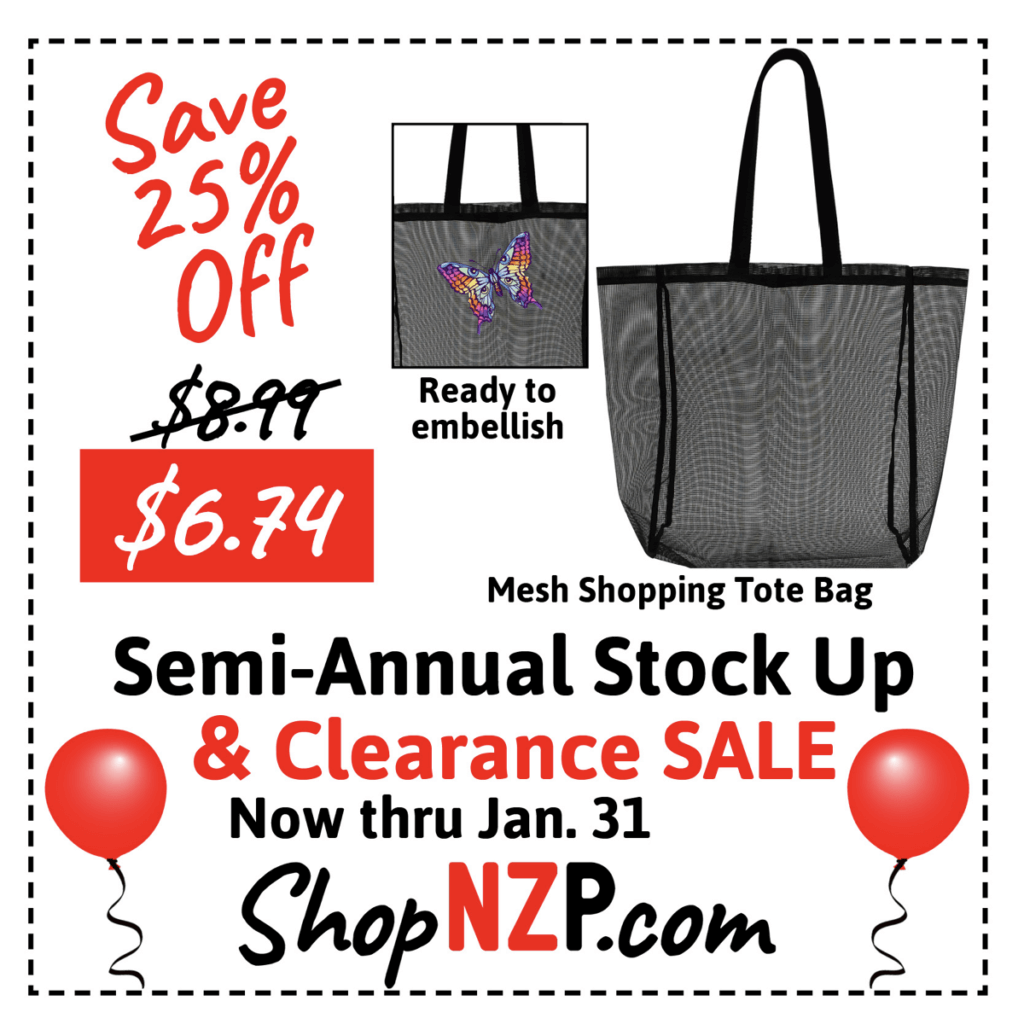 Semi-Annual Clearance and Stock Up Sale January 2025 at Nancy Zieman Productions at ShopNZP.com Semi-Annual Clearance and Stock Up Sale January 2025 at Nancy Zieman Productions at ShopNZP.com