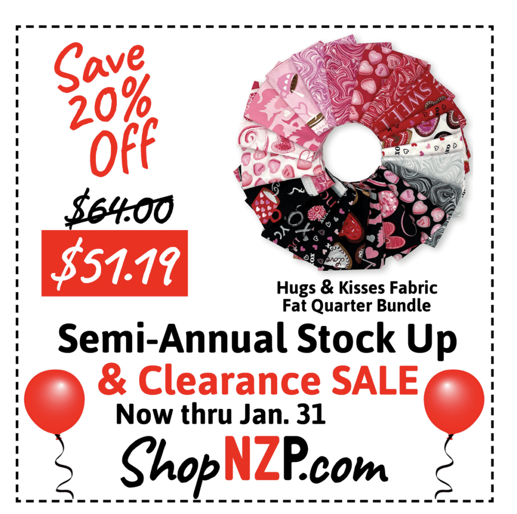 Semi-Annual Clearance and Stock Up Sale January 2025 at Nancy Zieman Productions at ShopNZP.com Semi-Annual Clearance and Stock Up Sale January 2025 at Nancy Zieman Productions at ShopNZP.com
