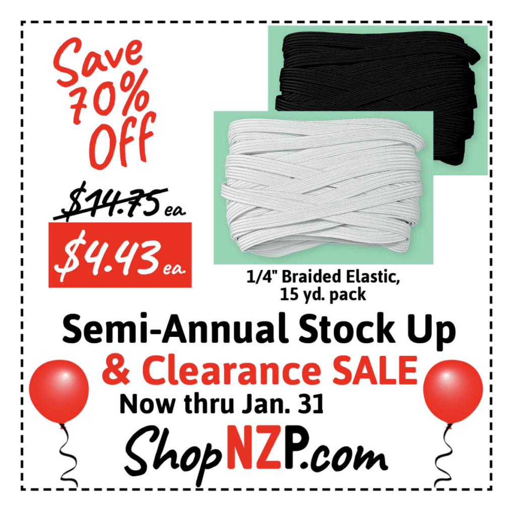 Semi-Annual Clearance and Stock Up Sale January 2025 at Nancy Zieman Productions at ShopNZP.com Semi-Annual Clearance and Stock Up Sale January 2025 at Nancy Zieman Productions at ShopNZP.com